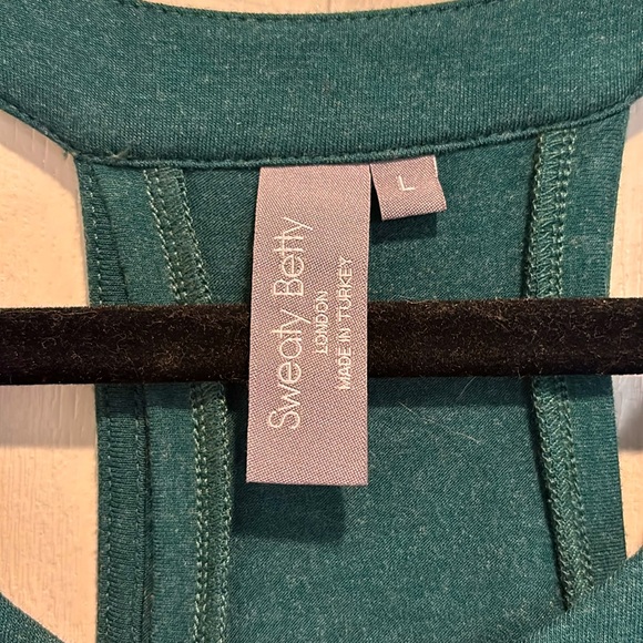 Sweaty Betty Holistic cut out jersey maxi dress in teal, size Large - Picture 4 of 5